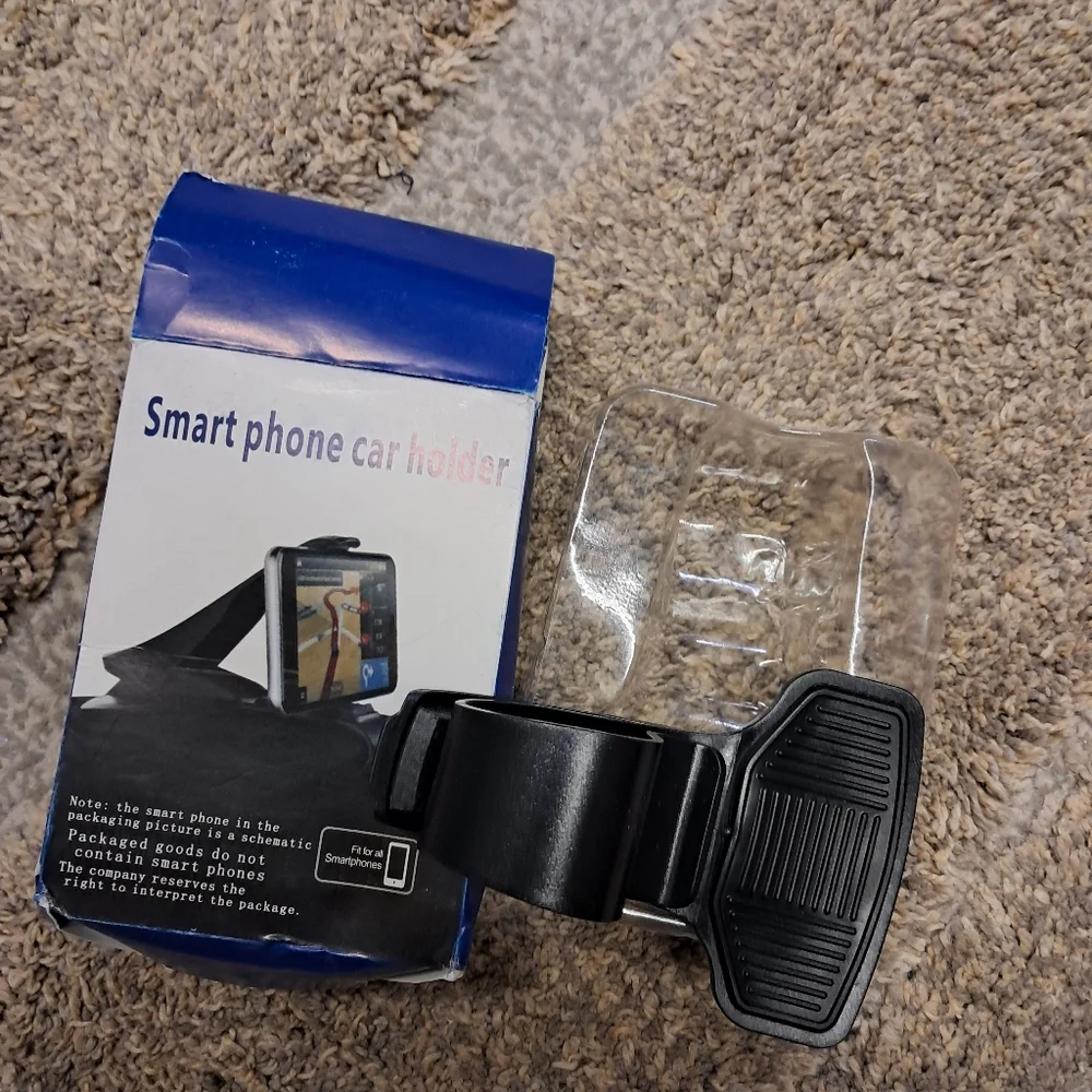 Smart Phone Car Holder, 360 Free Rotating Phone Holder, & Power Bank